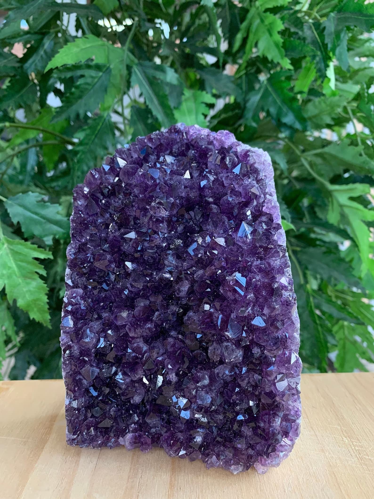 GAF TREASURES Uruguayan Deep Purple Amethyst Cluster, Amethyst Geode, Raw Amethyst, Amethyst Cathedral, Amethyst Druze (2-3 lb)