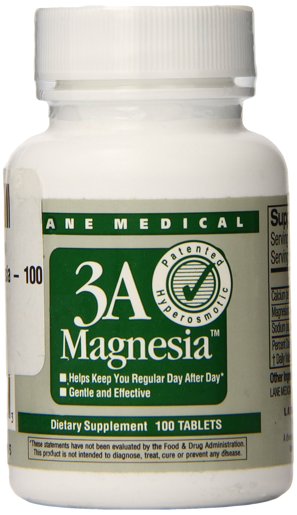 Lane Medical 3A Magnesia - 100 Tablets – Medistoreweb