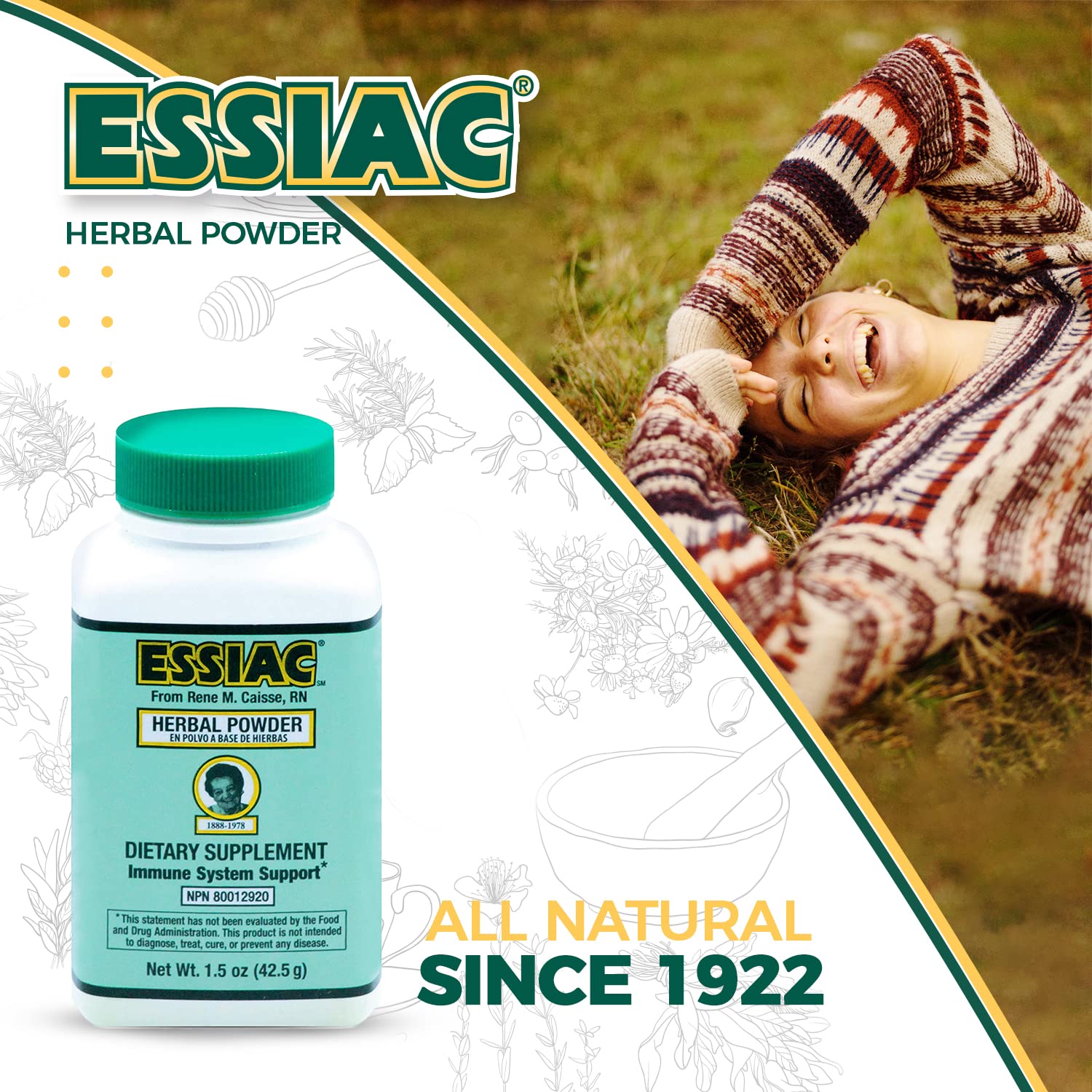 Essiac Tea Powder Original Tea Powder - 1.5 oz Bottle | Powerful Antioxidant Blend to Help Promote Overall Health & Well-Being |
