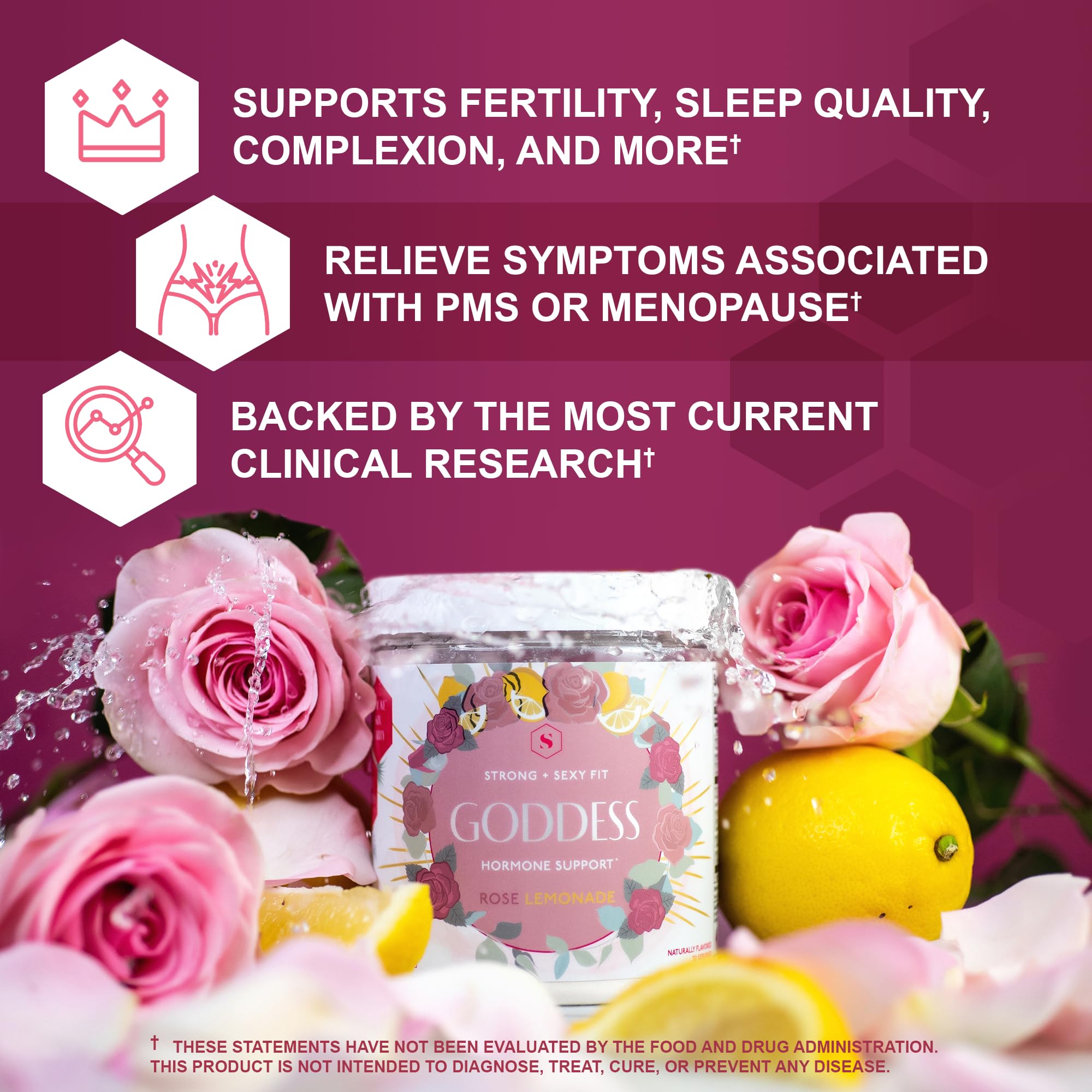 Strong + Sexy Fit Hormone Support Supplement, PMS & Menopause Support, with DIM, Inositol and Ingredients for Energy Support & H