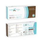 KETO-MOJO Blood Glucose and Ketone Test Strips Combo Pack | 60 Glucose + 60 Ketone Strips (120 Count) | for Use Only with GK+ Me