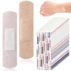 Funtery 100 Pcs Silicone Adhesive Bandages Bulk Sensitive Skin Painless Removal Bandages for Sensitive Fragile Skin Elderly Pain