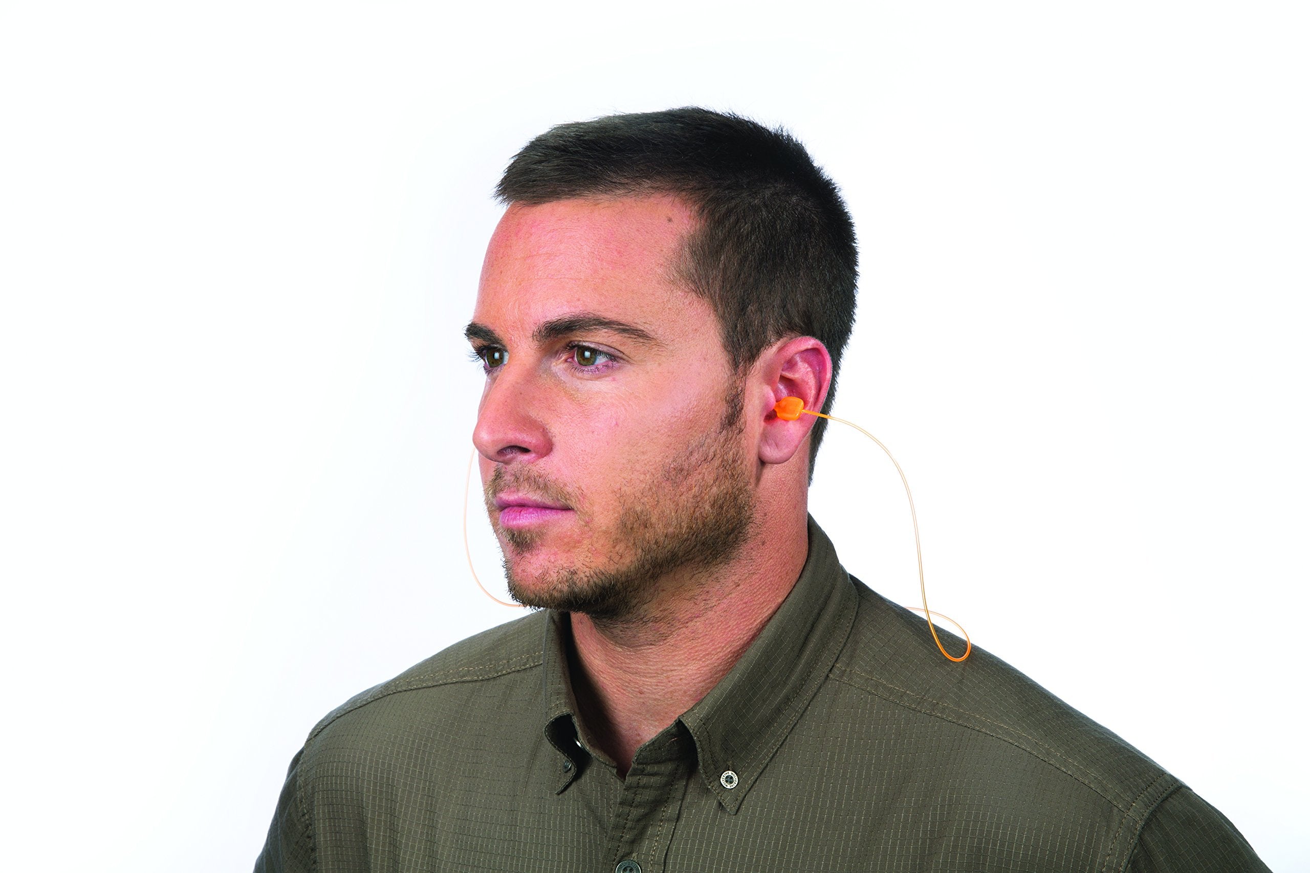 Howard LEIGHT Honeywell Ademco Howard Leight Shooting Sports TRUSTFIT POD Corded Multiple-Use Earplugs, 3 Pairs, Orange