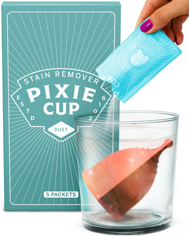 Pixie Cup Stain Remover for Wash Menstrual Cup - The Only Sterilizer Cleaner that Will Remove Stains On Your Reusable Menstrual 