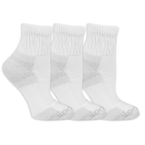Dr. Scholl's Women Advanced Relief - 2 & 3 Pair Packs Socks, White, 6.5-12 US