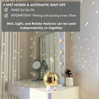 Disco Ball Diffuser Rotating - Essential Oil Diffuser with Whisper Quiet Operation, Cute Scent Diffusers for Home, Ball Decor, F