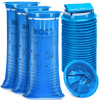 26 Pack Vomit Bags Disposable, IKOCO1000ml Leak Resistant Emesis Throw Up Bag, Motion Barf Puke Sickness Bags for Travel, Nausea