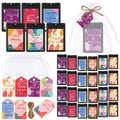 Frienda 24 Set Mini Hand Sanitizer Spray Bulk Christmas Thank You Hand Sanitizer Travel Size with Appreciation Cards Gift Bags P
