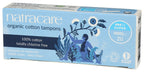 Natracare Non-Applicator 100% Organic Cotton Tampons, Super, Totally Chlorine Free, Biodegradable and Compostable (1 Pack, 20 Ta