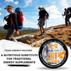 Teaza Energy Pouches, Tobacco Free Nicotine Free Dip Smokeless Alternative Snuff & Energy Dip Chewing Tobacco Alternative Health