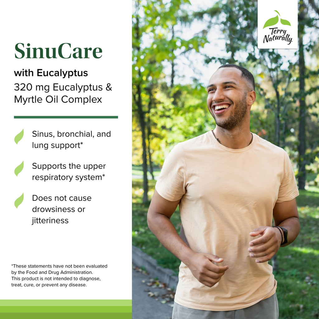 Terry Naturally SinuCare - Bronchial Wellness Support Supplement - Healthy Sinus Aid - Dietary Supplement to Support Healthy Lun