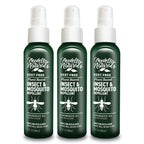 Deet-Free Insect & Mosquito Repellent Pack of 3 (2oz) - Nice Smelling Insect Repellent with Lemongrass Oil Safe for Pets and Kid