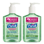 PURELL Advanced Hand Sanitizer Soothing Gel, Fresh scent, with Aloe and Vitamin E- 8 fl oz pump bottle (Pack of 2) - 9674-06-EC2
