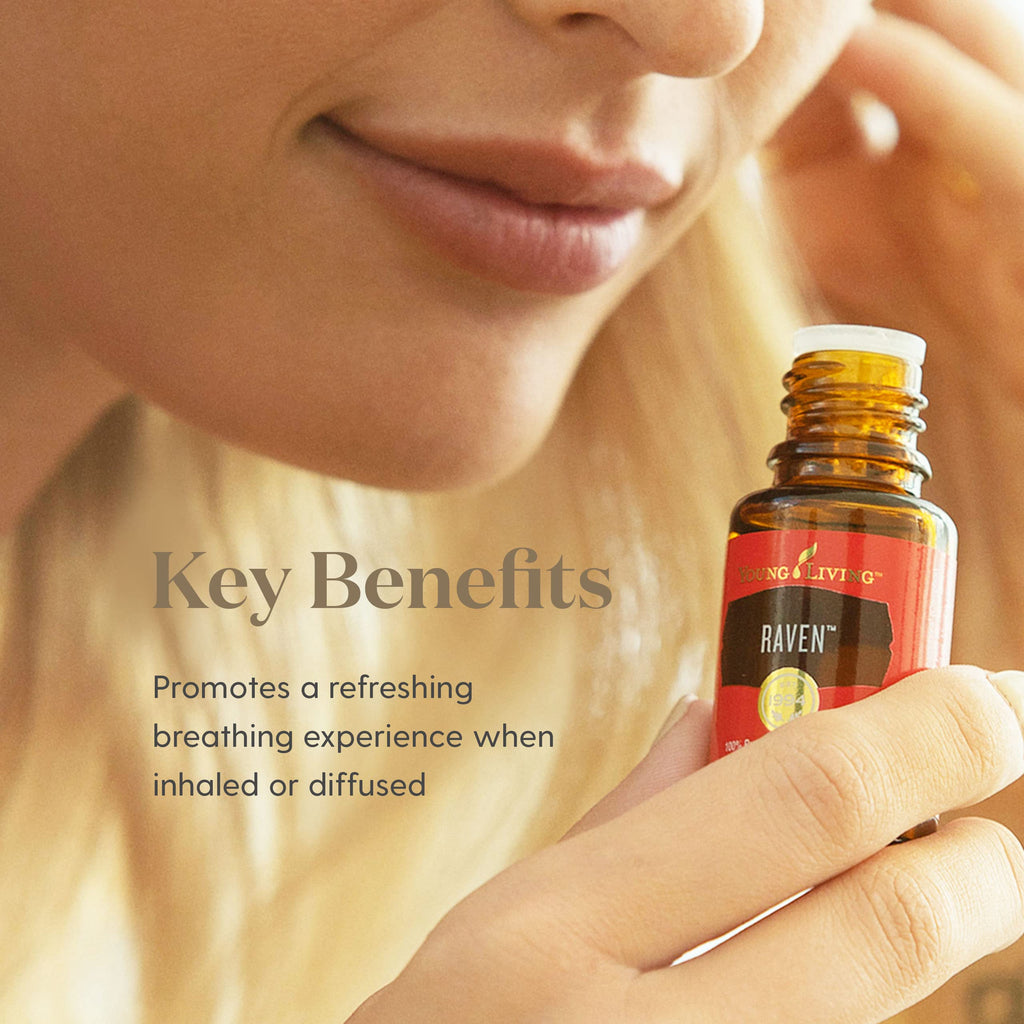 Young Living Raven Essential Oil Blend - Chilly, Minty Blend with Sweet Undertones - 15 ml