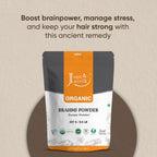 Just Jaivik 100% Organic Brahmi Powder Bacopa Monnieri- USDA Certified Organic, 227 GMS / 1/2 LB Pound / 08 Oz