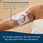 TIDI AquaGuard Sheet - 7    x 7    - Shower Protection Sheet - Self-Adhesive Moisture Barrier - Made without Latex - Wound Cover