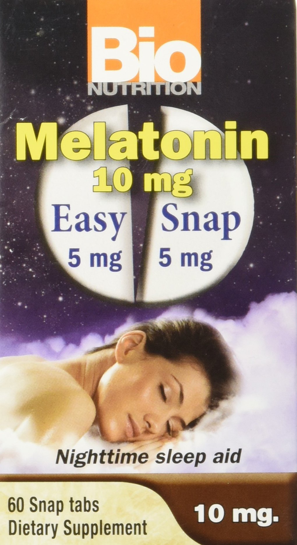Bio Nutrition Melatonin 10 Mg Tablets, 60 Count