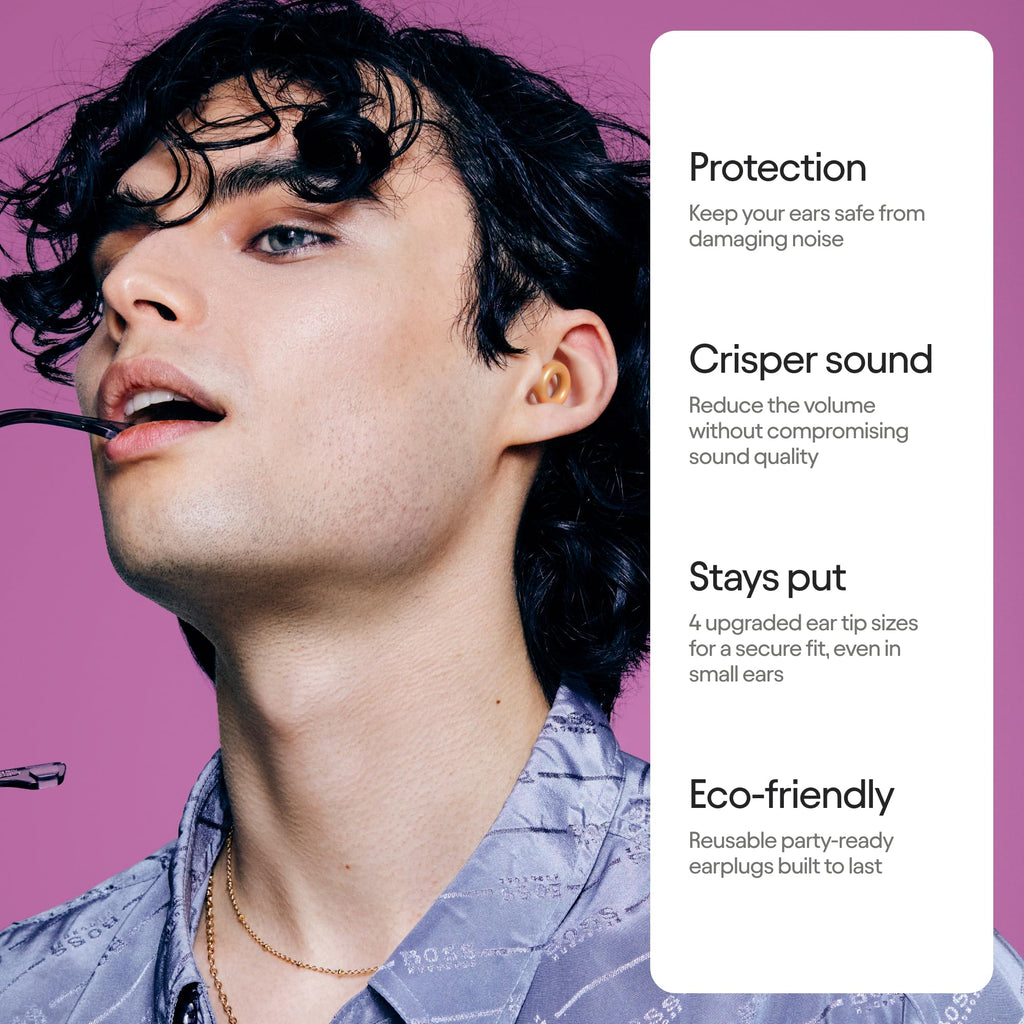 Loop Experience 2 Ear Plugs - Stylish Certified Hearing Protection for Concerts & Festivals, Live Events, Musicians, Sports, DJs