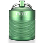 MEECN Keychain Pill Holder, Box, Aluminum, Waterproof Container, Pill Organizer for Outdoor Travel Camping,Size: 1.6 x 1.6 x 2 i