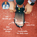 Dr. Frederick's Original Gel Toe Spreaders - 2pcs- Gel Toe Spacers - Bunion Toe Separators - Temporary Bunion Corrector - Gel Or
