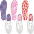 Velmitten 3 Pairs No Show Socks Sockless Shoe Liner Washable Barefoot Shoe Insoles No Slipping Inserts(Fresh Style)