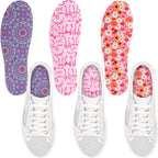 Velmitten 3 Pairs No Show Socks Sockless Shoe Liner Washable Barefoot Shoe Insoles No Slipping Inserts(Fresh Style)