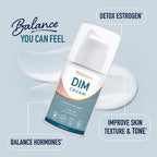 DIM Cream Supplement | Hormone Balancing Cream for Women | Diindolylmethane Supports Estrogen Balance & Relief for Menopause, Pe