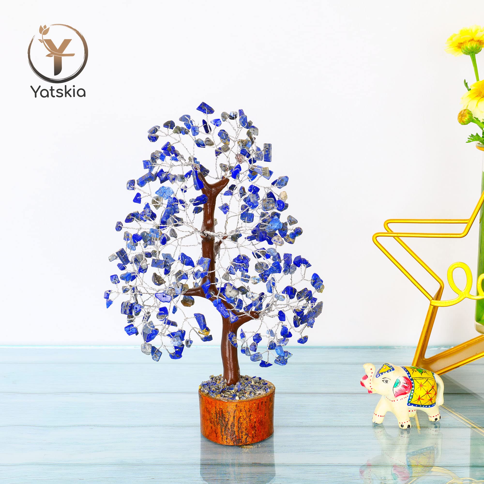 Lapis Gem - Lapis Lazuli Chakra Tree, Crystal Tree, Money Tree, Chakra Tree of Life, Healing Stone, Arbol De La Vida, Gemstones