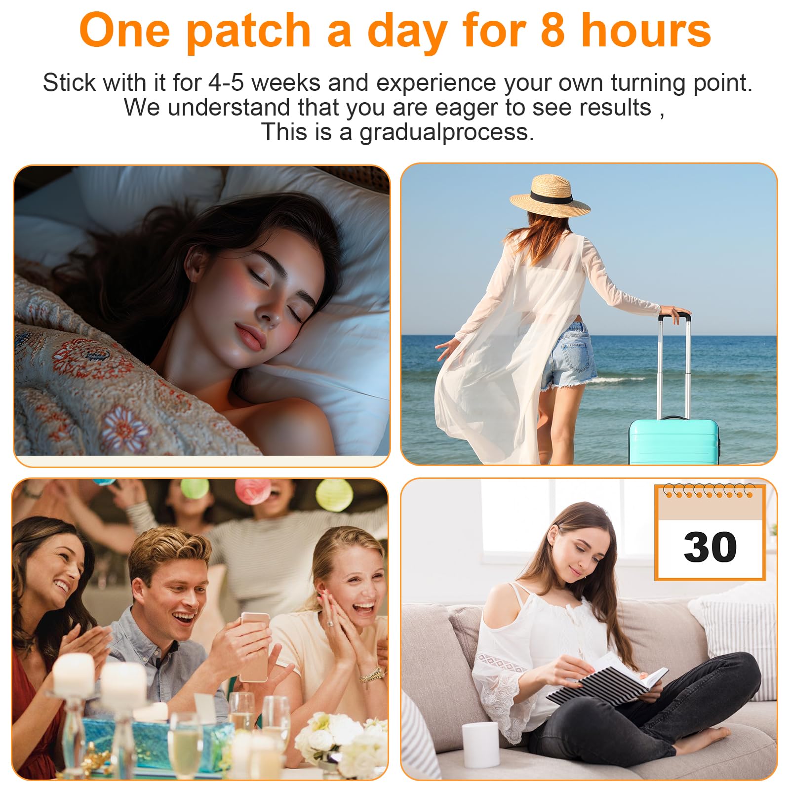 Mugwort Belly Patch for Men and Women with Natural Plant Extracts-Comfortable and Safe Belly Stickers-120Pcs,3.84oz