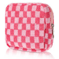 Menstrual Bags for Teen Girls, Corduroy Sanitary Napkin Storage Bag Mini Makeup Pouch Portable Period Pouch with Zipper Sanitary