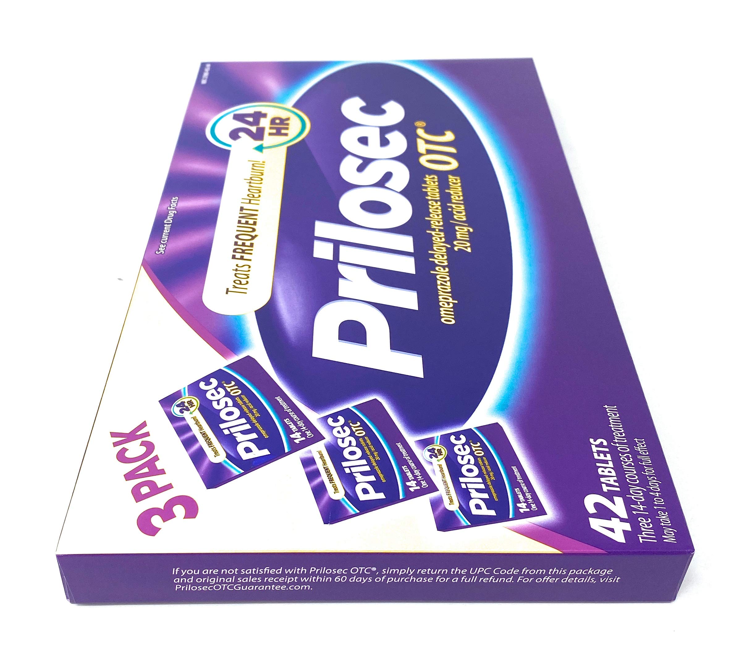 Prilosec OTC Acid Reducer, Delayed-Release Tablets, 2 Pack-84 Count