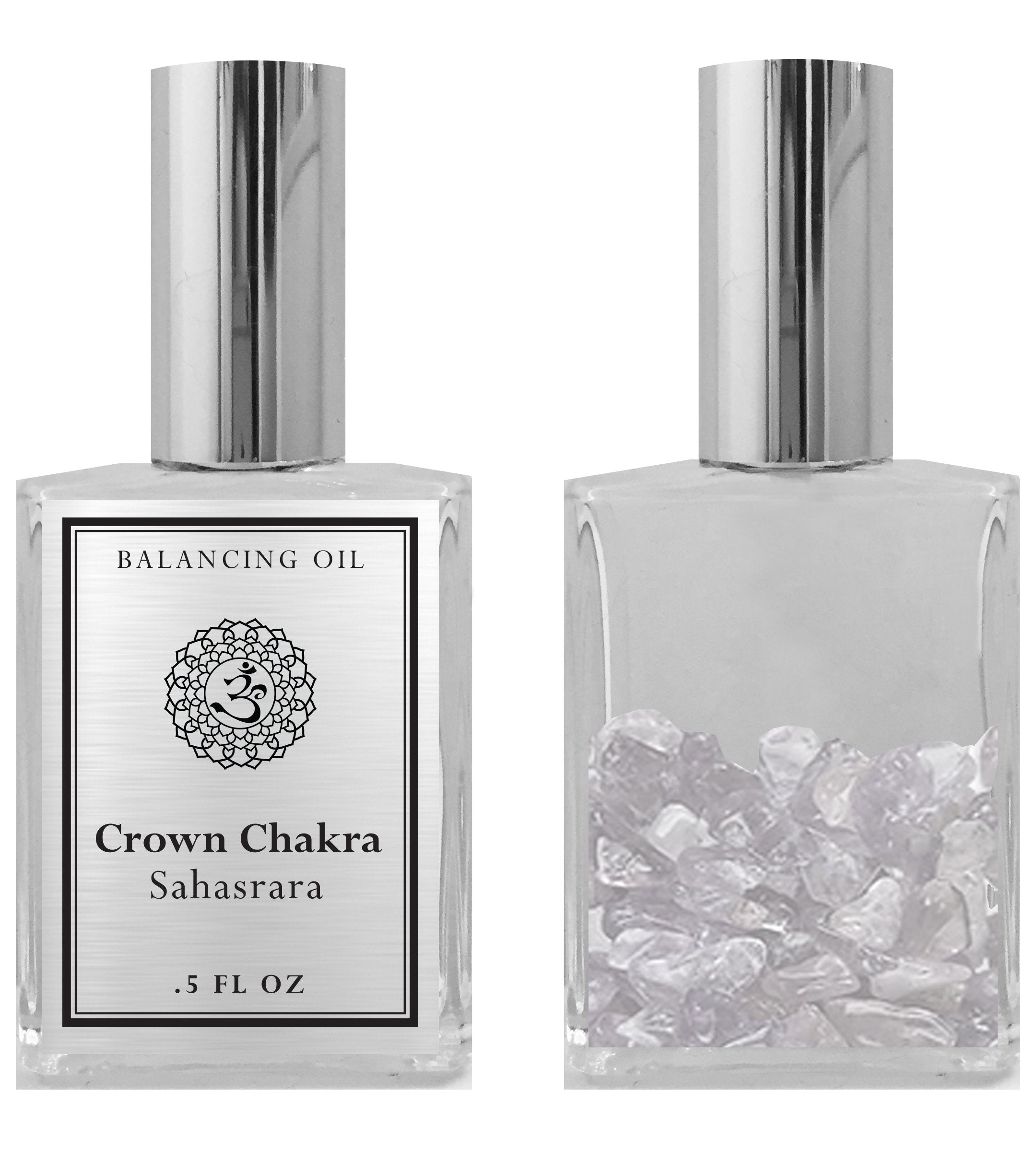 Bios Apothecary - 7th Chakra Balancing Oil - Sahasrara Crown Chakra Aromatherapy - Roll On Pulse Points - Infused with White Qua