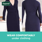 Depend Incontinence Protection with Tabs, Unisex, Small/Medium (19-34 Waist, Up To 170 lbs), Maximum Absorbency, 60 Count (3 Pac