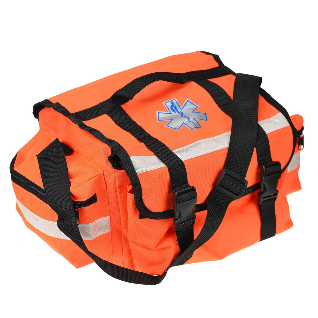 Dealmed First Responder Trauma Bag - Medium Medic First Responder Trauma Bag, Easy to Carry, Orange Medical Trauma Bag
