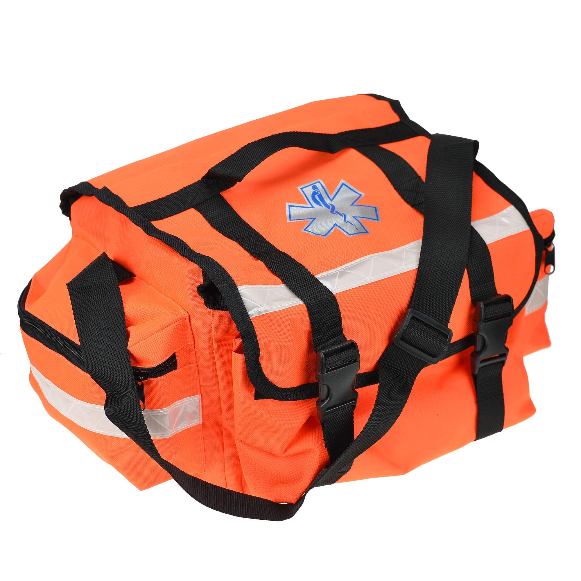 Dealmed First Responder Trauma Bag - Medium Medic First Responder Trauma Bag, Easy to Carry, Orange Medical Trauma Bag