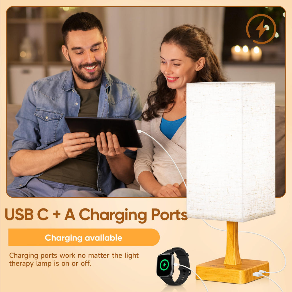 Light Therapy Lamp 10000 Lux Therapy Light with Remote, Upgrade Size, 3 Color Temperatures, 5 Brightness Level Full Spectrum Sun
