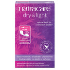 Natracare Dry & Light, Slim, Natural and Absorbent Pads with Organic Cotton Cover for Light Urinary Incontinence (1 Pack, 20 Pad