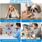 Small Electric Pill Crusher Fine Powder by Pill Mill - Pill Grinder Fine Powder - Powder Grinder for Elderly, Medicine Grinder f