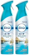 Febreze Air Refresher Spray - Bora Bora Waters - Net Wt. 8.8 OZ Per Bottle - Pack of 2 Bottles