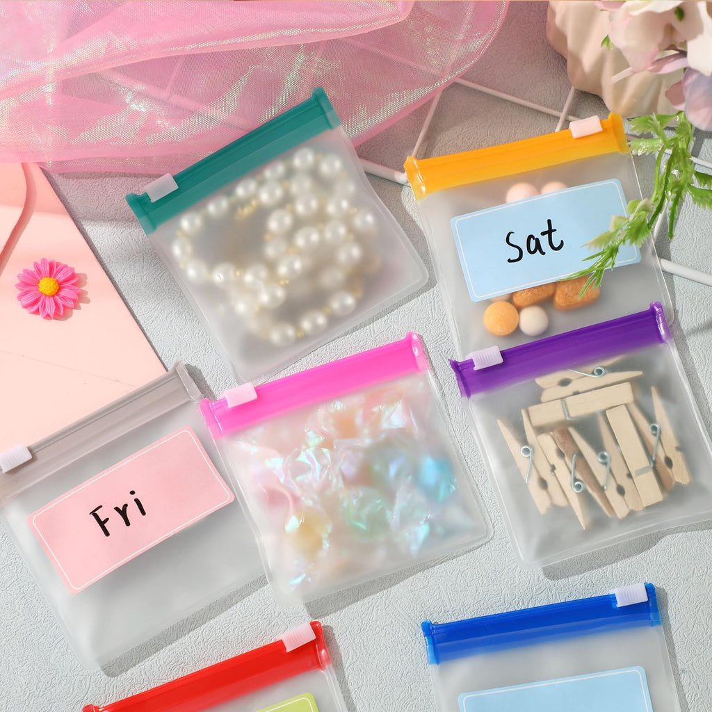 MARFOREVER 25 Pcs Pill Pouch Small Pill Bags Reusable Medicine Organizer Travel Pill Container Storage Pill Case with Slide Lock