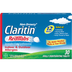 Claritin RediTabs 12 Hour Allergy Medicine, Non-Drowsy Prescription Strength Allergy Relief, Loratadine Antihistamine Tablets, 3