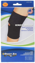Sportaid Knee Wrap Neoprene, Black Small 13-14 inches 1 Each by Scott Specialties (Pack of 2)
