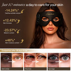 Red Light Therapy for Eyes, 8-in-1 LED Light Therapy & 5-Level Gentle Vibration Massage, Under Eye Red Light Therapy