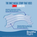 Breathe Right Nasal Strips Extra Strength Clear For Sensitive Skin Drug-Free Snoring Solution & Nasal Congestion Relief Caused b