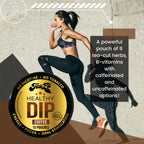 TeaZA Herbal Dip Coffee Pouches -Nicotine Free, Tobacco Free - Made with Green Tea Caffeine Energy Pouches (12 Pack)