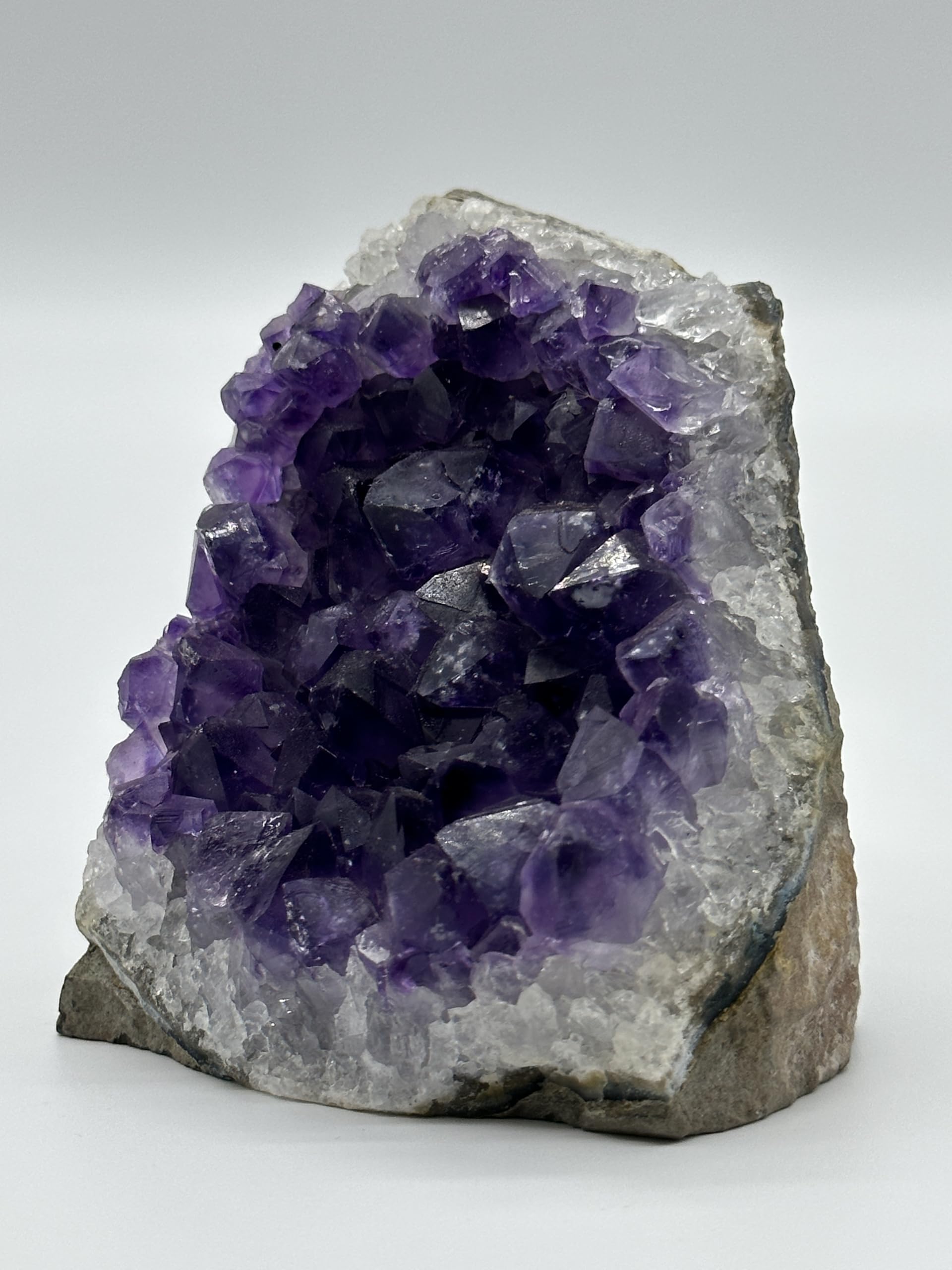 GAF TREASURES Uruguayan Deep Purple Amethyst Cluster, Amethyst Geode, Raw Amethyst, Amethyst Cathedral, Amethyst Druze (2-3 lb)