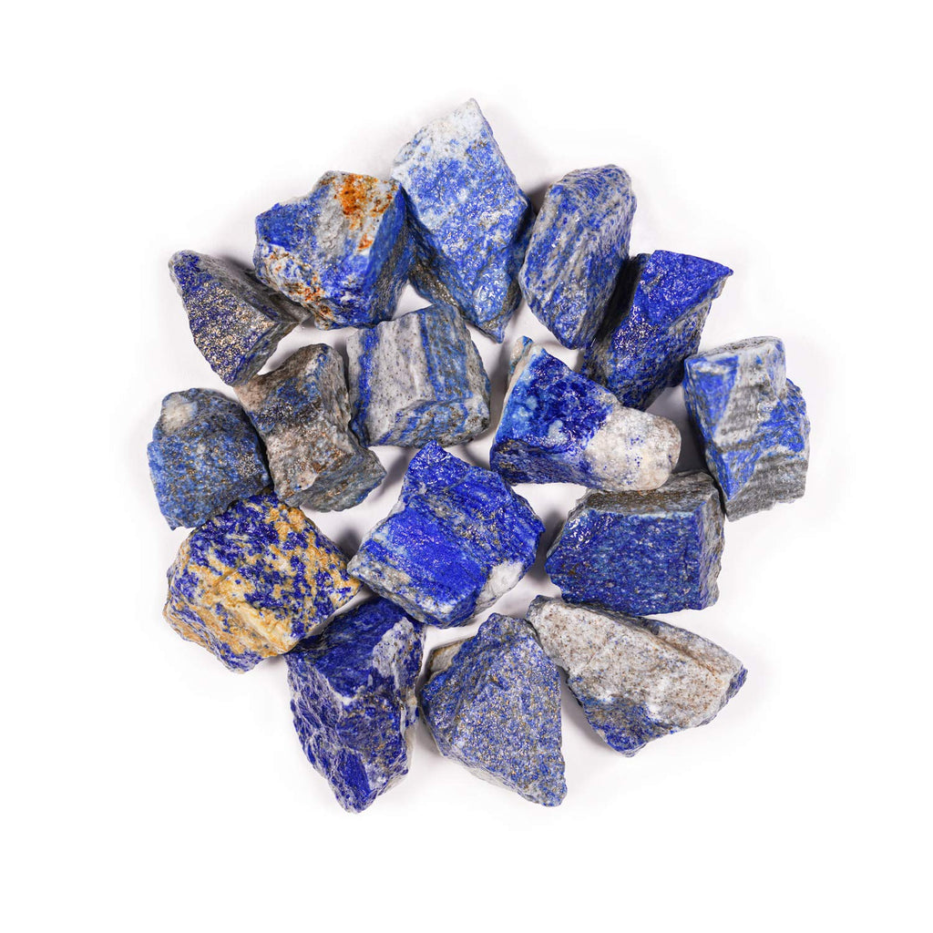 Crystal Allies 1 Pound Bulk Rough Lapis Lazuli Reiki Crystal Healing Stones Large 1''