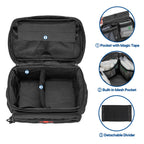 Damero Small Medicine Storage Bag Empty, Emergency Trauma Kit Organizer Bag Family First Aid Box for Hiking, Camping and Home -