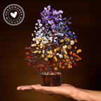 ANAYA AGATE 7 Chakra Healing Crystal Tree, Gift for Women and Mom, Handmade Crystal Tree of Life for Good Luck Gifts, Positive E