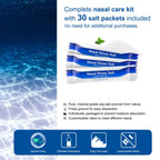 MAOEVER Neti Pot Sinus Rinse Nasal Wash 300ML Neti-Pot with 30 Nasal Wash Salt Packets and Sticker Thermometer Nose Cleaner Wash